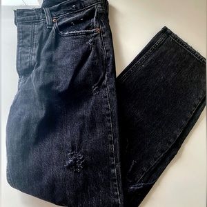 abercrombie ripped black jeans